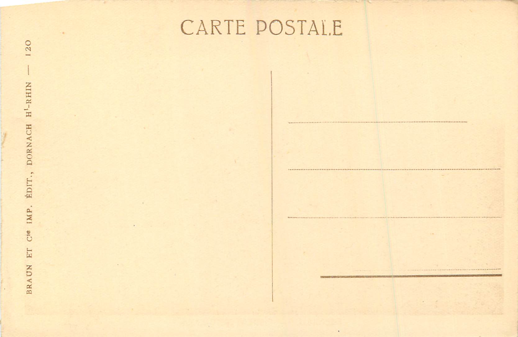 CPA Ribeauville Chateau Saint Ulrich  — Rückseite