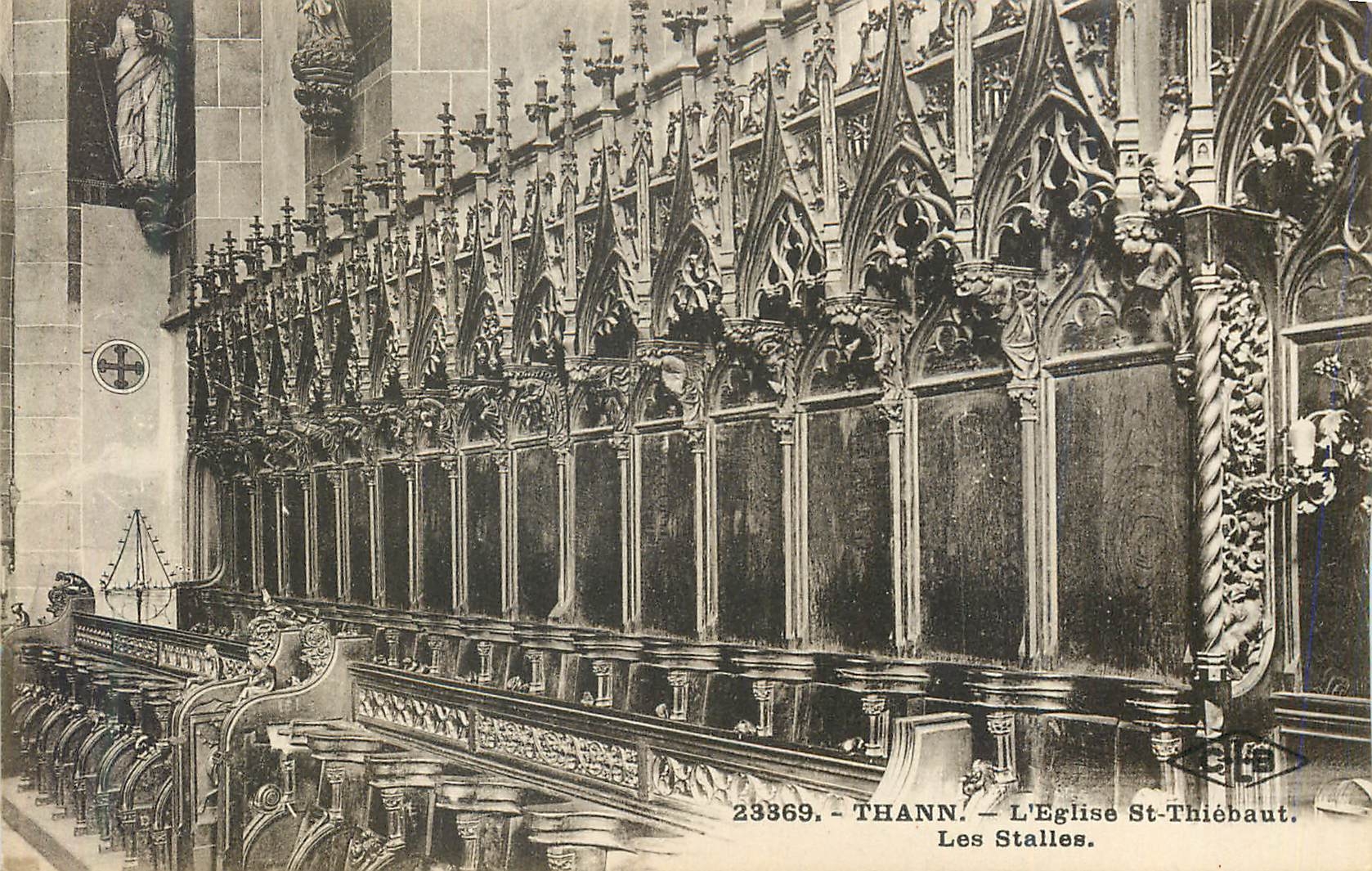CPA Thann L Eglise St Thiebaut Les Stalles 