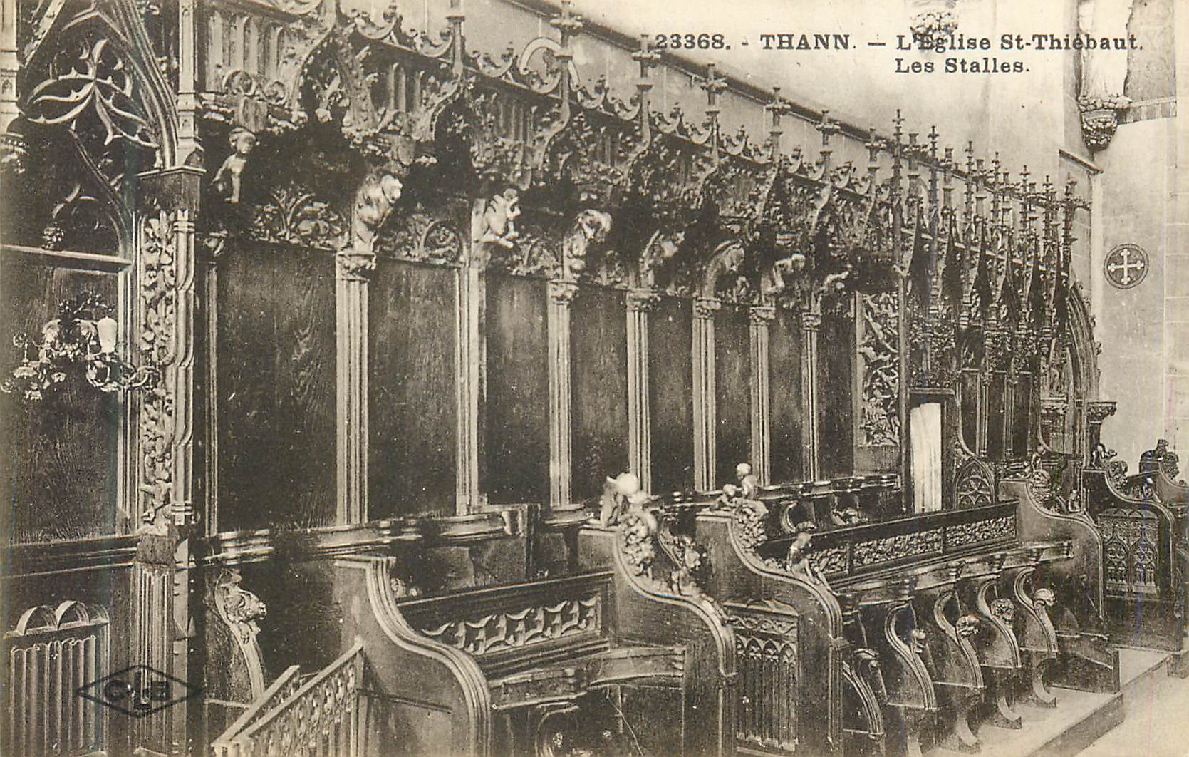 Thann — L'Église St-Thiébaut. Les Stalles.