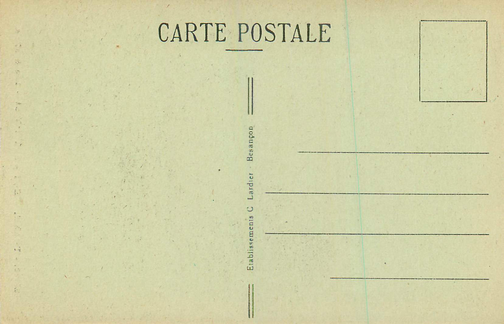 CPA Thann Eglise St Thiebaut Les Stalles  — Rückseite