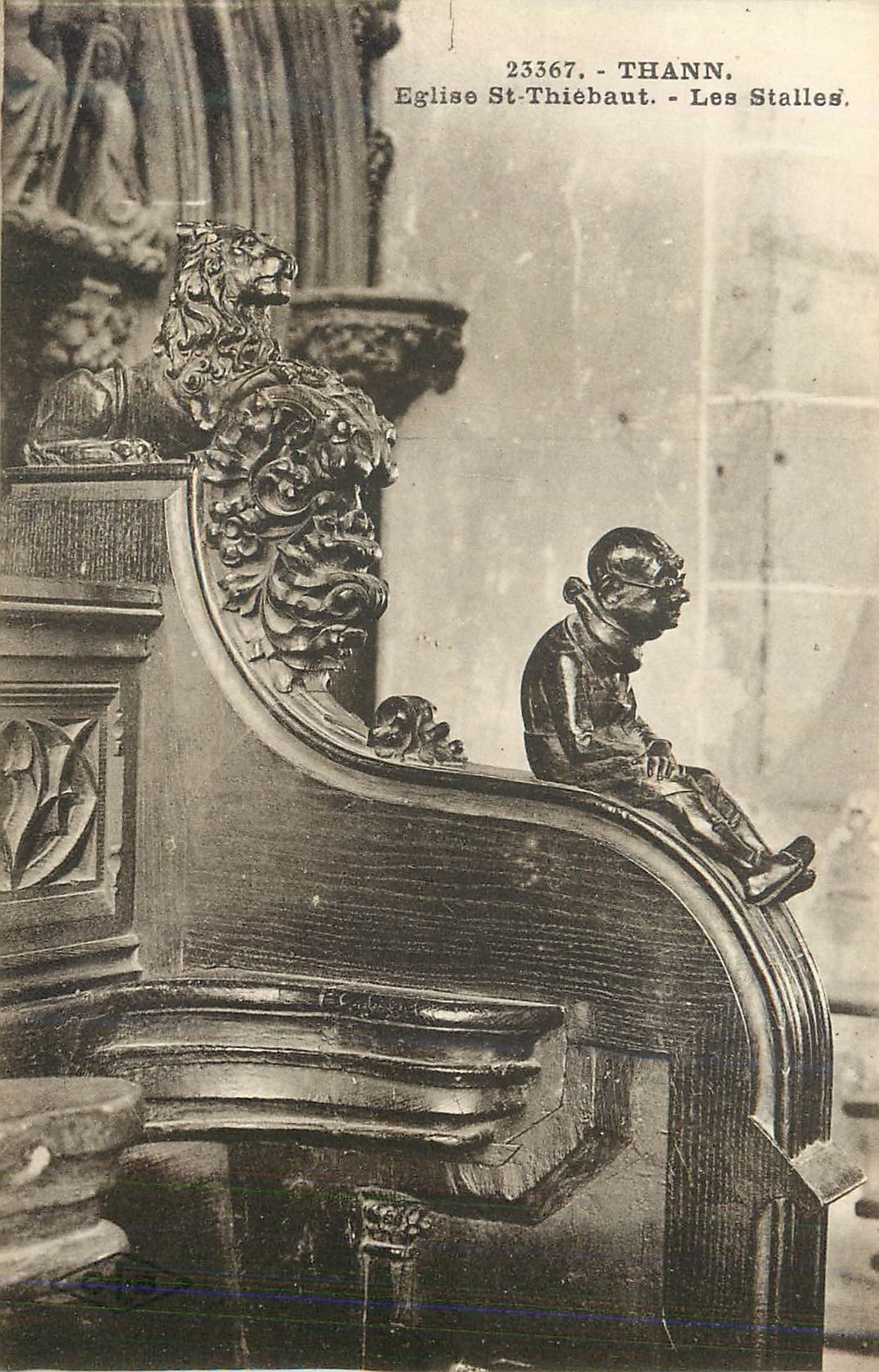CPA Thann Eglise St Thiebaut Les Stalles 