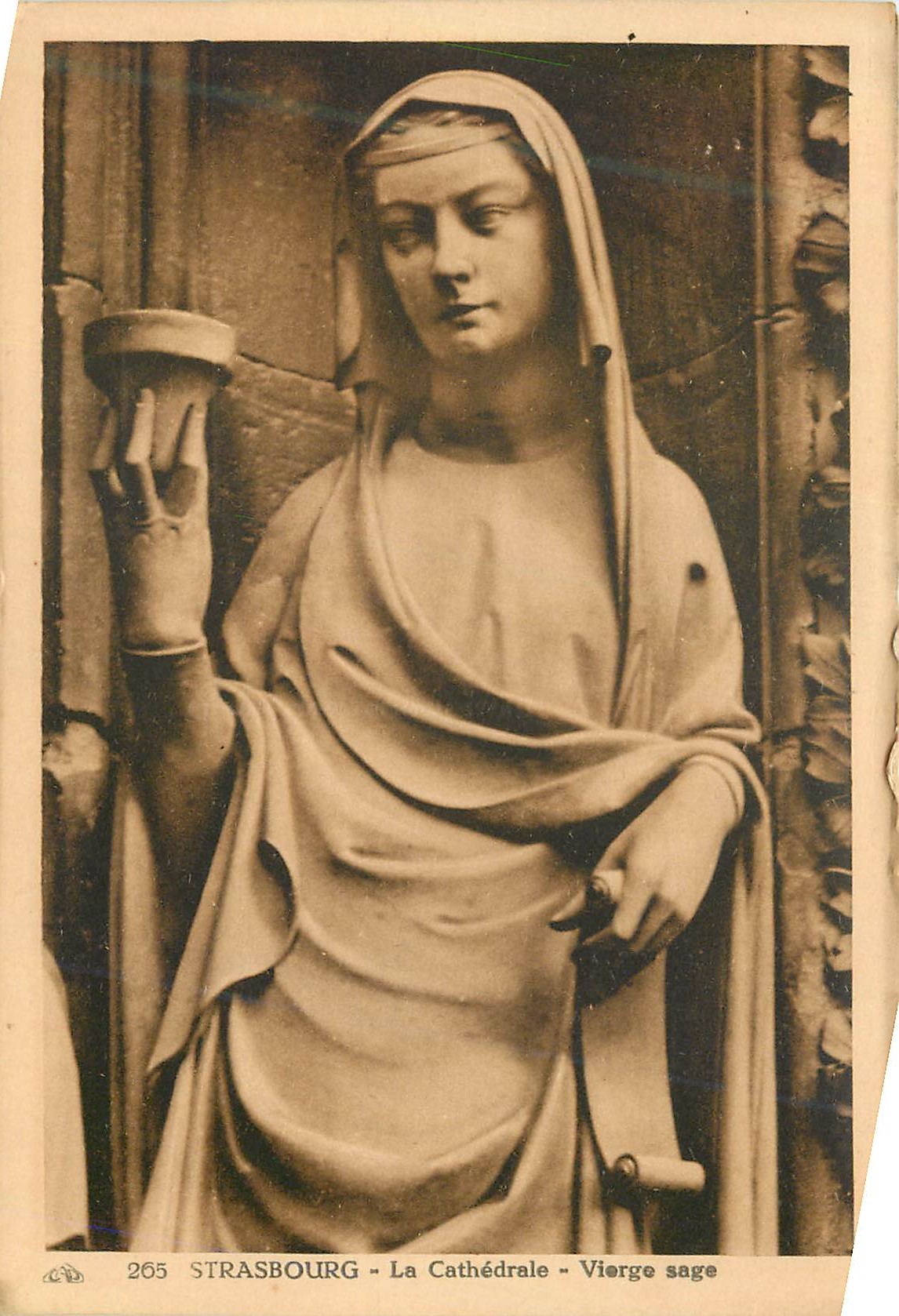 CPA Strasbourg La Cathedrale Vierge sage 
