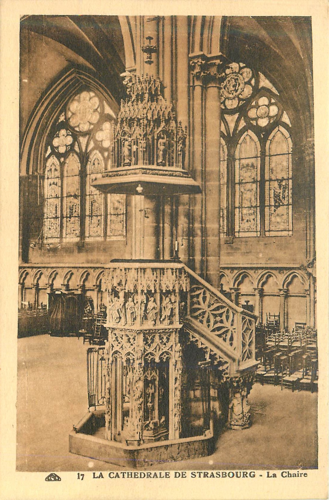 CPA La Cathedrale de Strasbourg La Chaire 