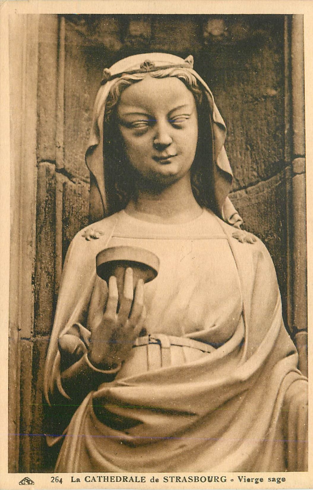CPA La Cathedrale de Strasbourg Vierge sage 