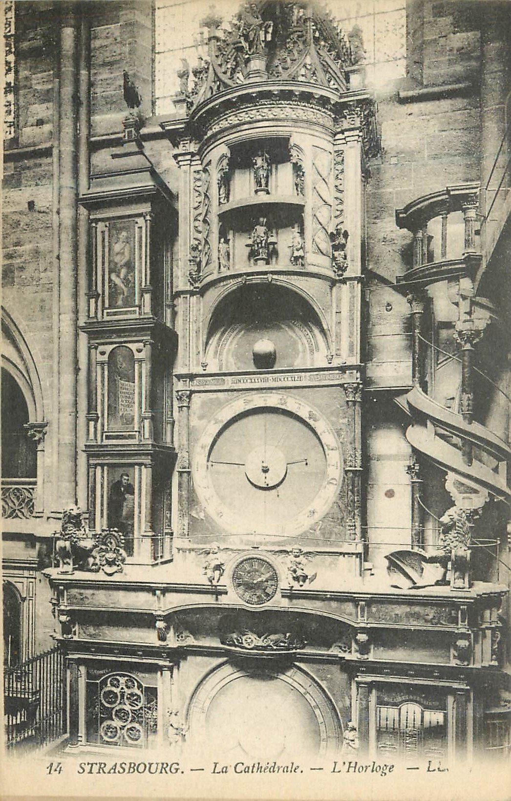 CPA Strasbourg La Cathedrale L Horloge 