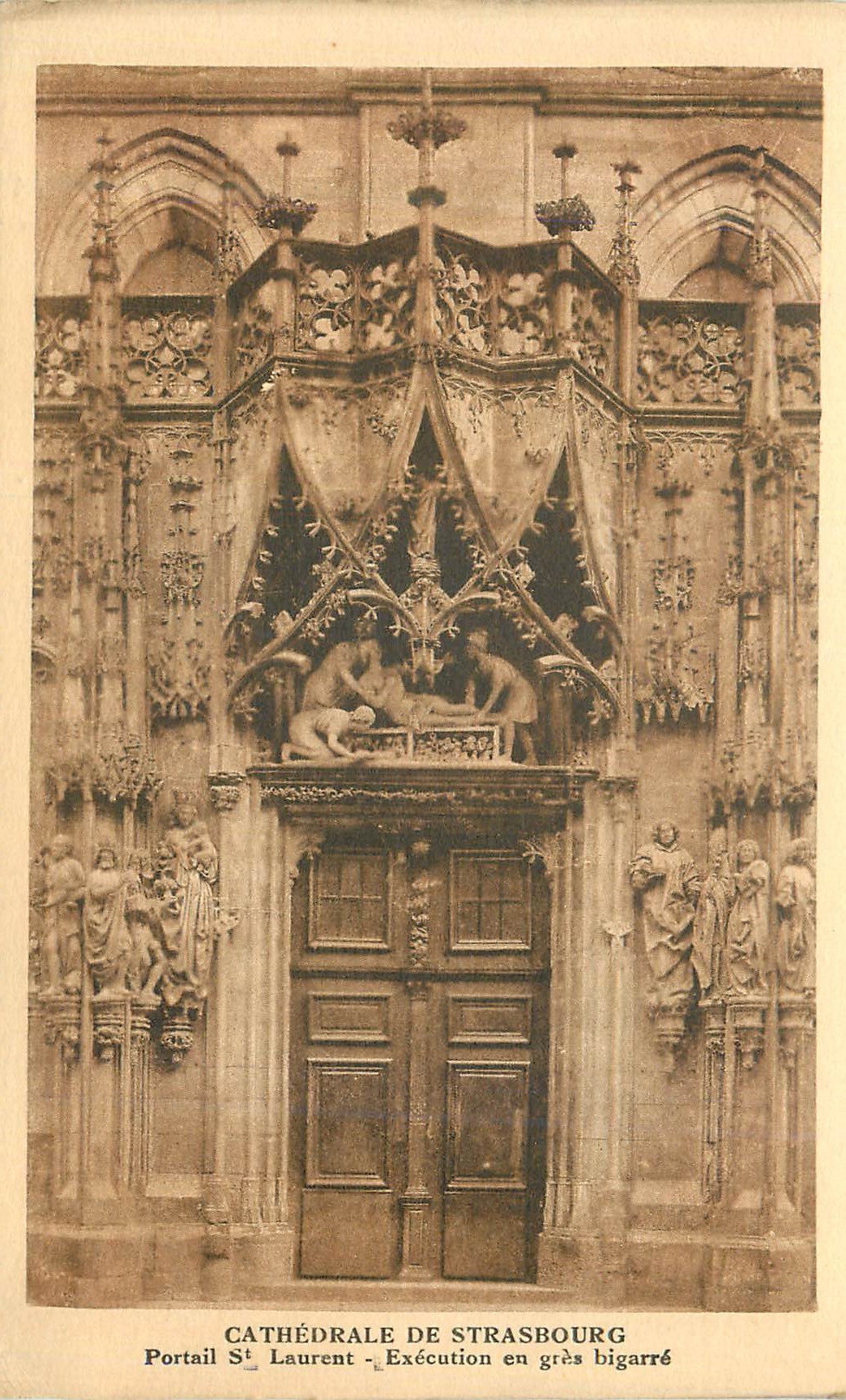 CPA Cathedrale de Strasbourg Portail St Laurent 