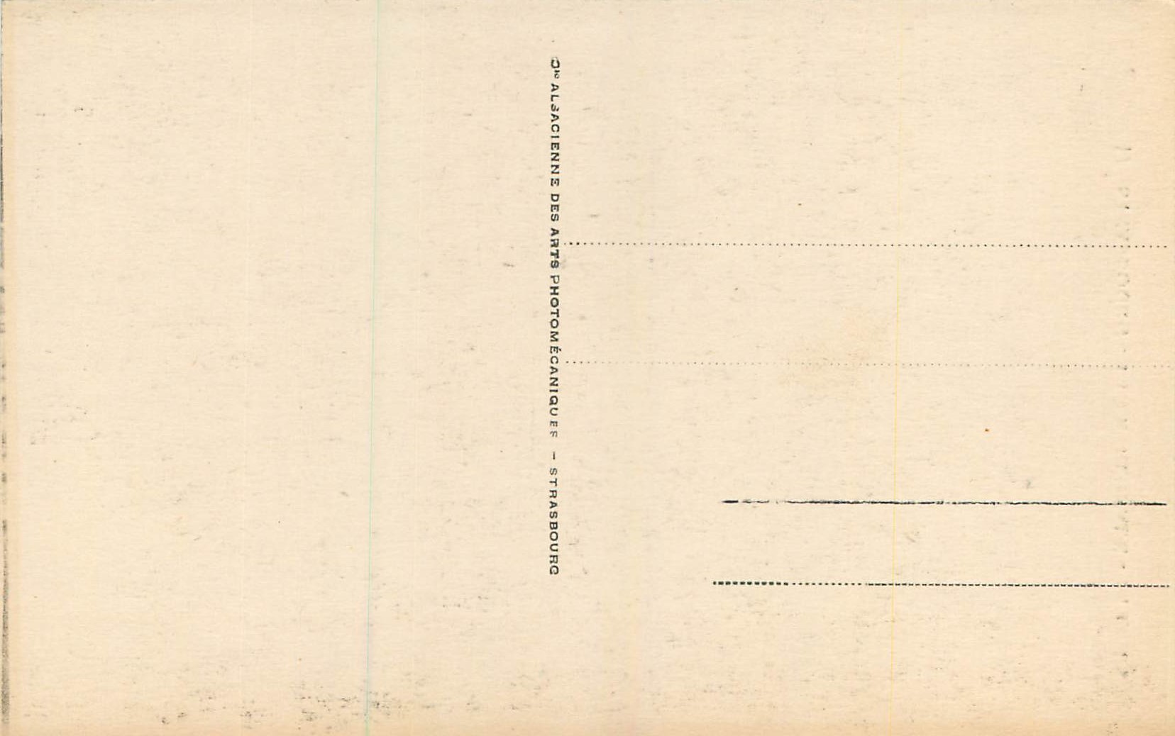 CPA Strasbourg La Cathedrale La Chaire  — Verso