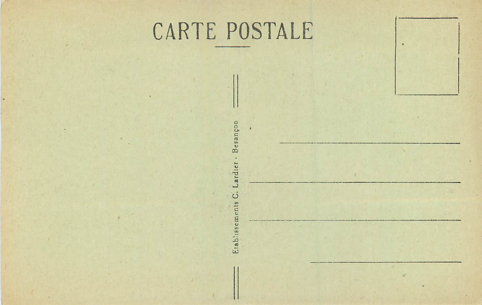 CPA Thann La Tour des Sorcieres  — Rückseite