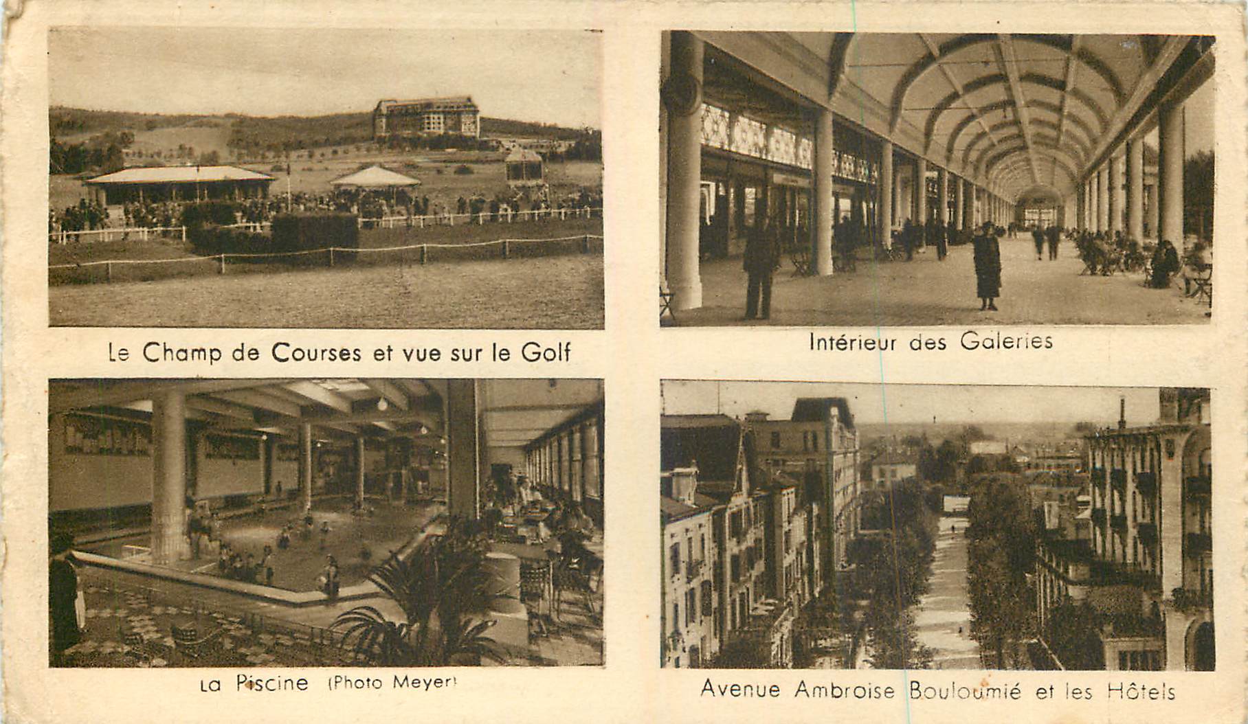 CARTE 4 volets Vittel Le Casino  — Verso
