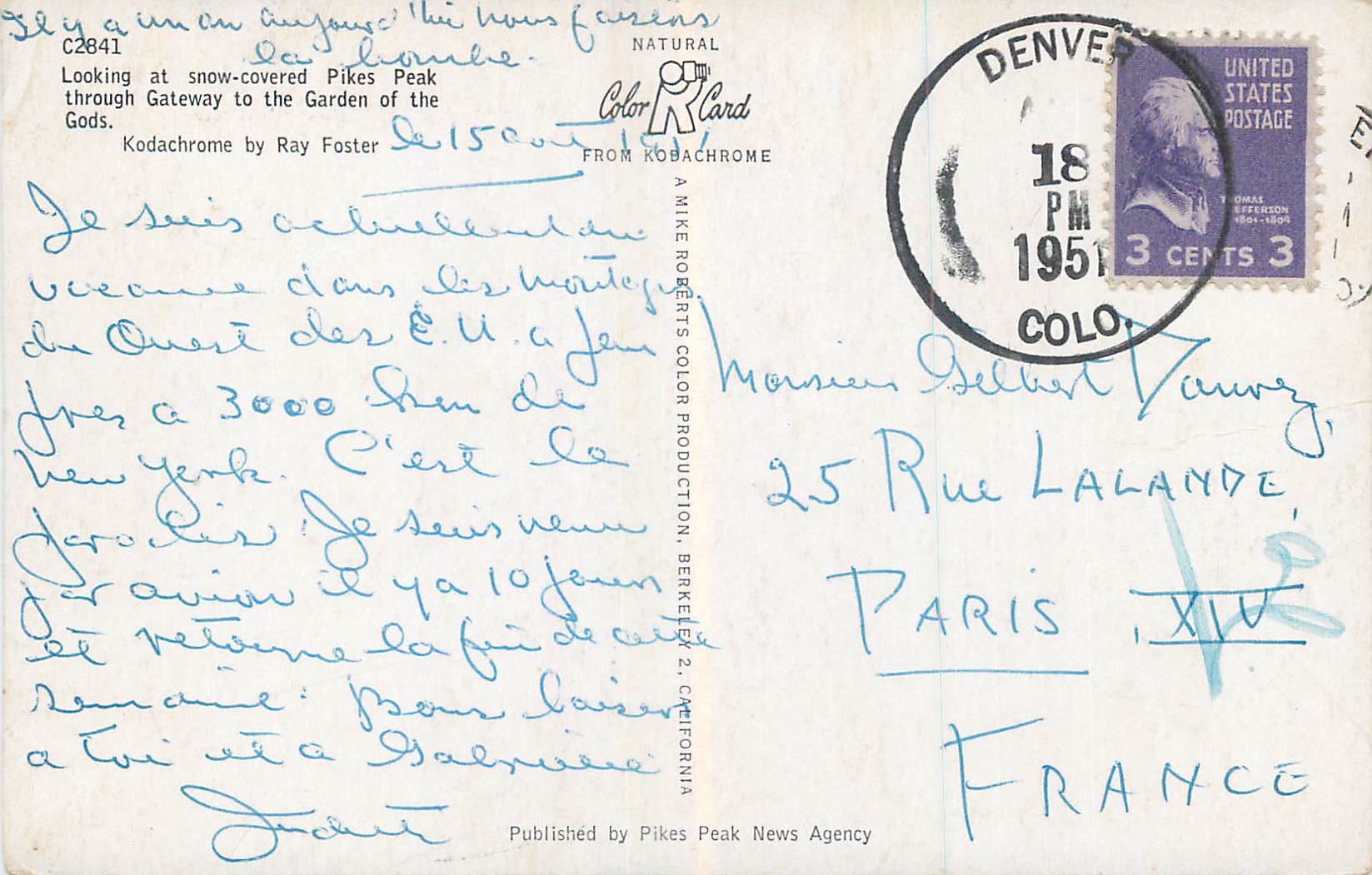 Gateway to the Garden of the Gods — Pikes Peak enneigé — Published by Pikes Peak News Agency — Reverso
