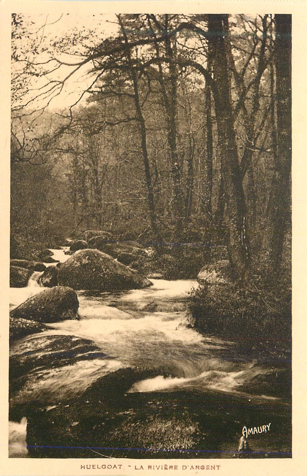 CPA Huelgoat La riviere d Argent 