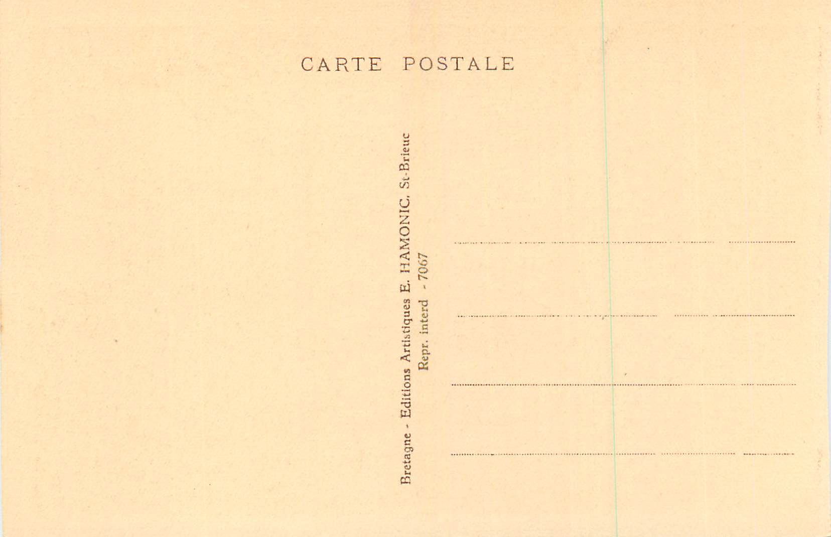 CPA Huelgoat La riviere d Argent  — Rückseite