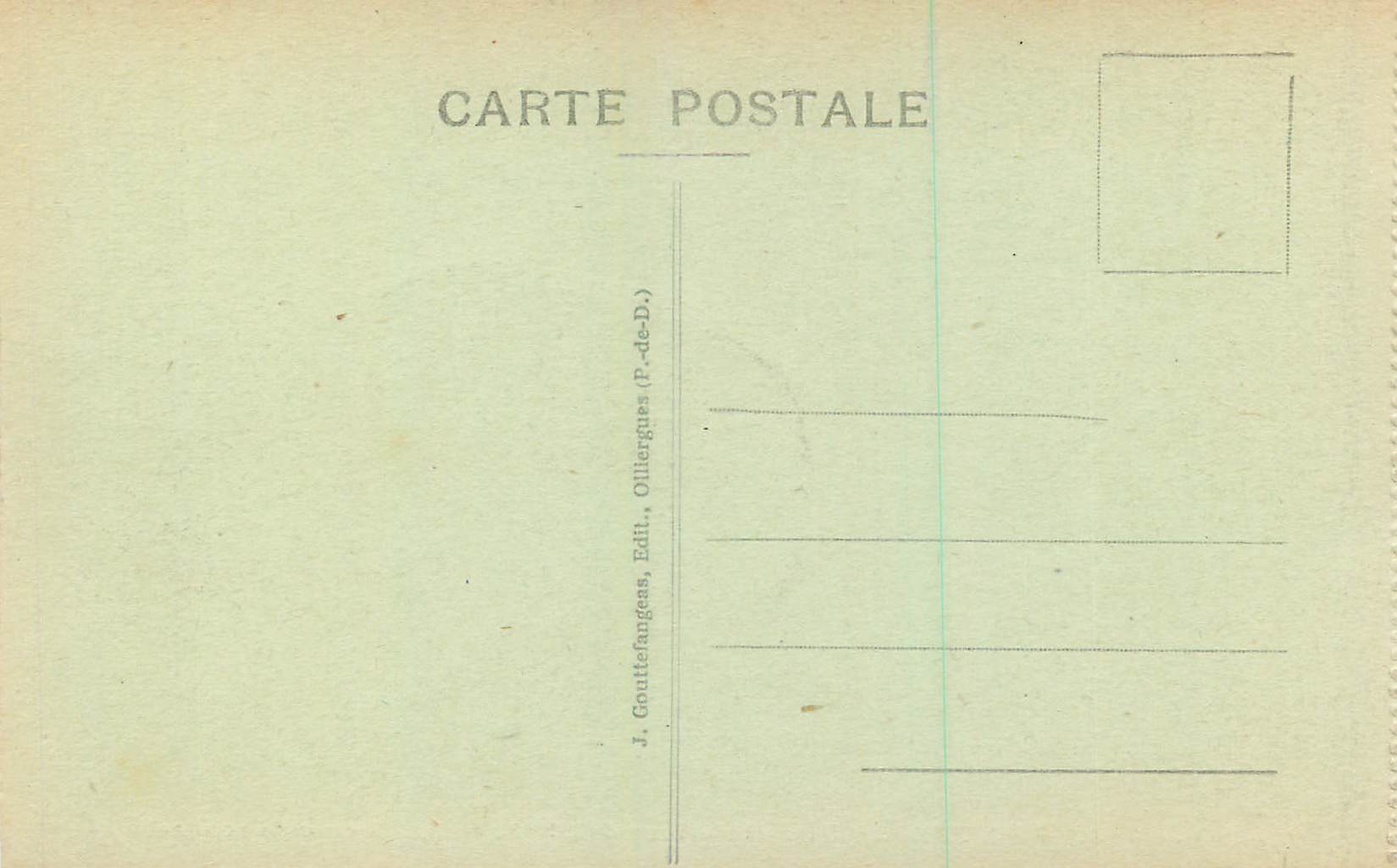 CPA Montferrand Interieur de l Eglise Autel en cuivre cisele  — Rückseite
