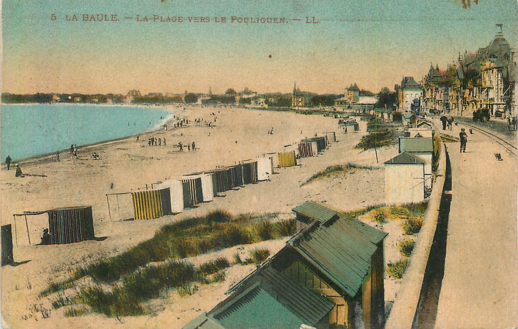 CPA La Baule La Plage vers le Pouliguen 