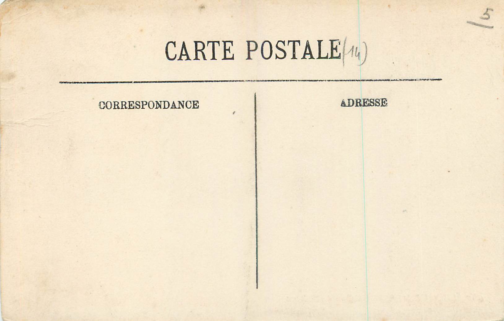 CPA Luc sur Mer Un coin des Falaises  — Rückseite