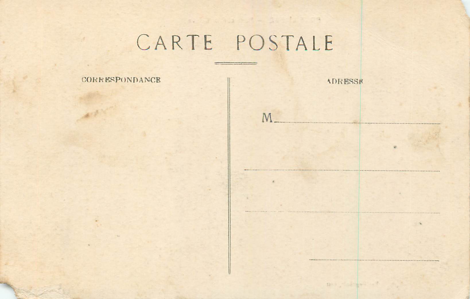 CPA Pont l Abbe Pont sur la Douve  — Rückseite