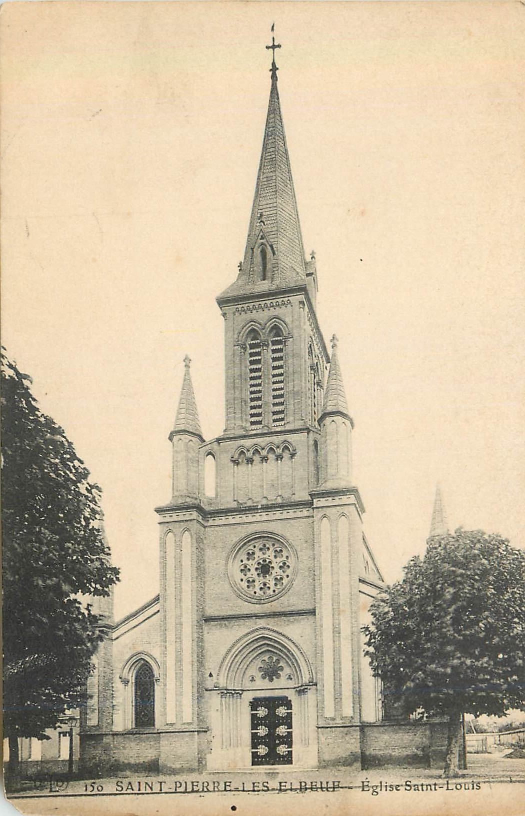 CPA Saint Pierre les Elbeuf Eglise Saint Louis 
