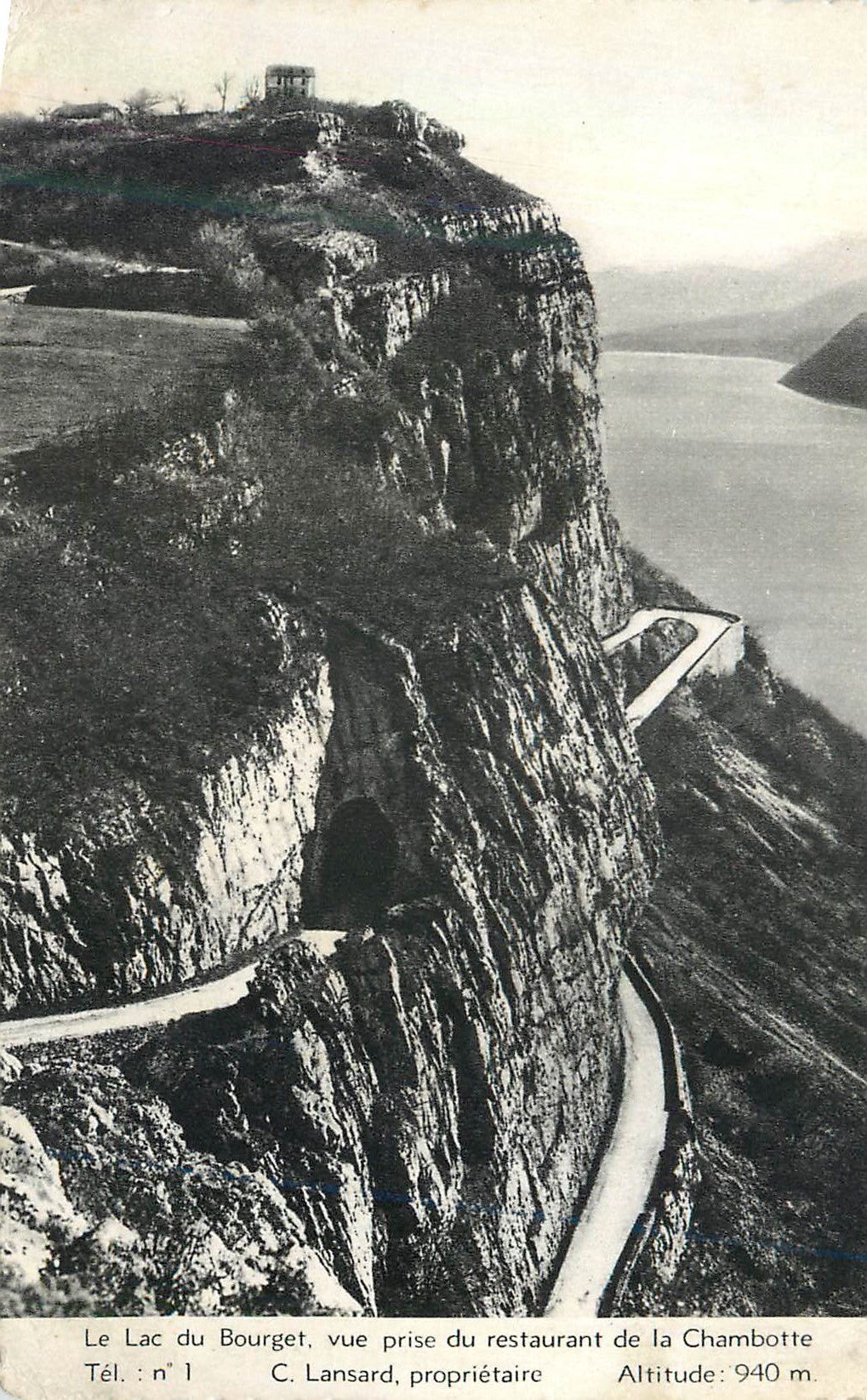 Le Lac du Bourget — vue prise du restaurant de la Chambotte — C. Lansard, propriétaire