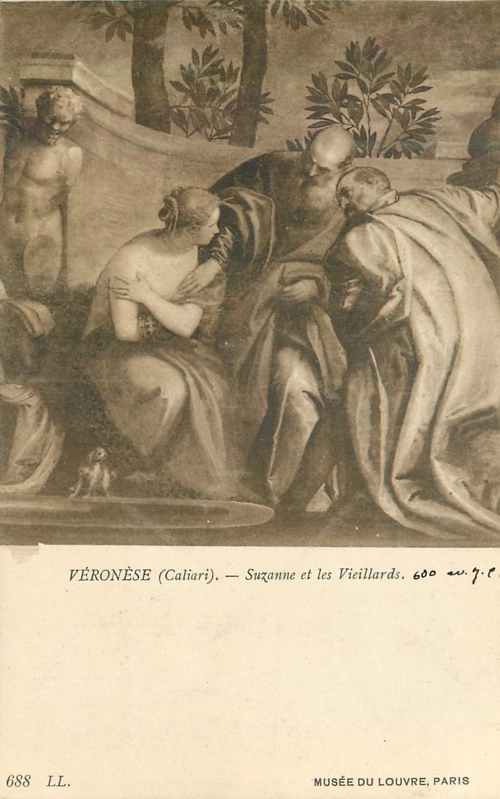 CPA Musee du Louvre Paris Veronese Caliari Suzanne et les Vieillards 