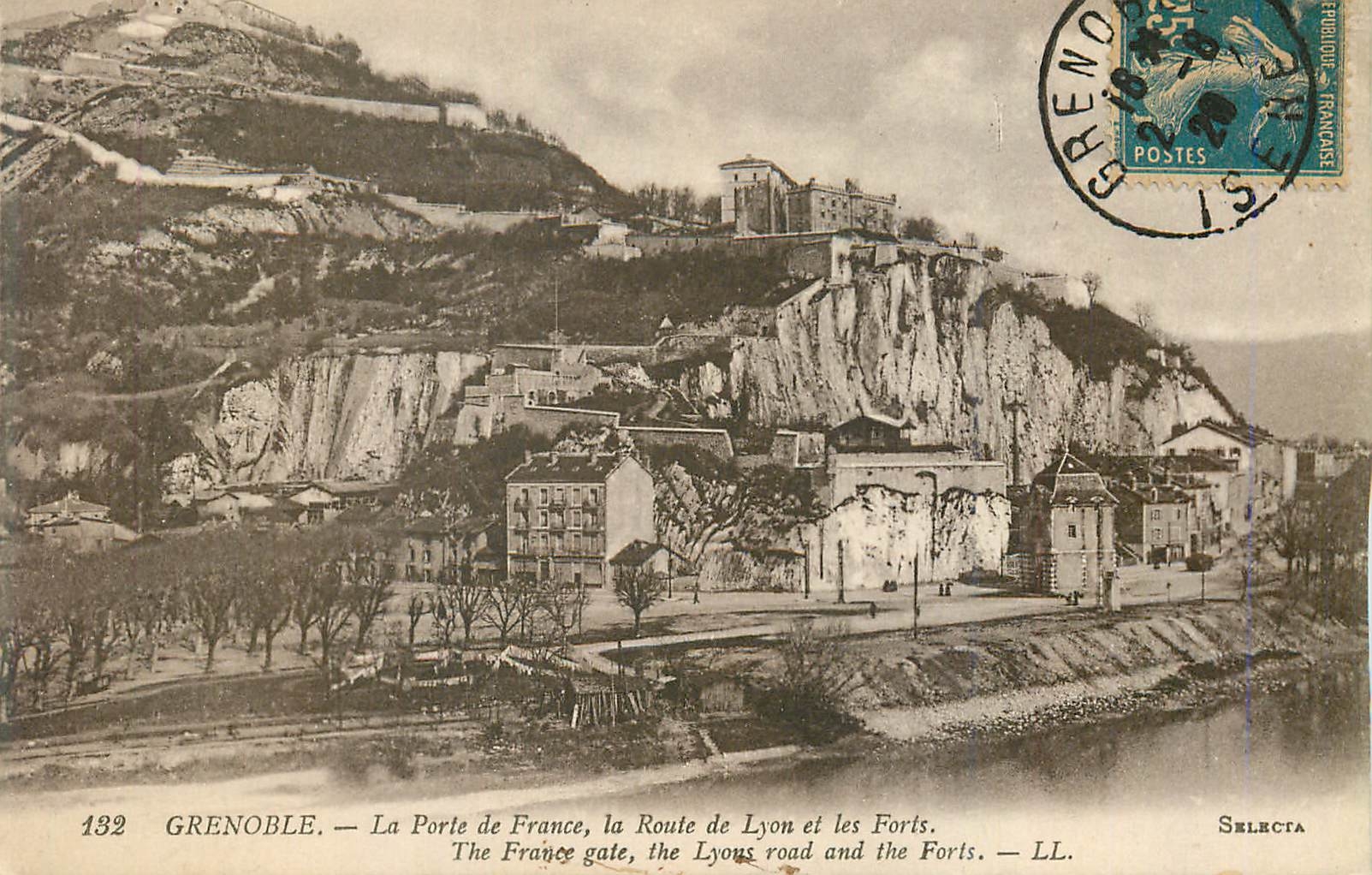 Grenoble — La Porte de France, la Route de Lyon et les Forts — LL. Selecta