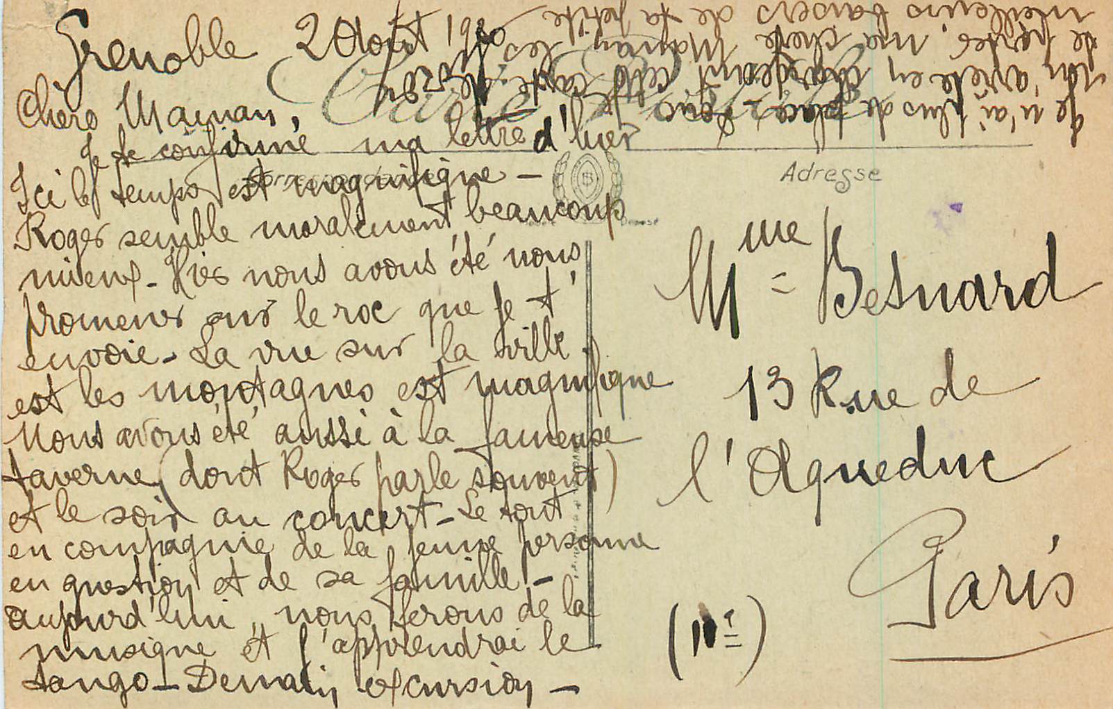 Grenoble — La Porte de France, la Route de Lyon et les Forts — LL. Selecta — Rückseite