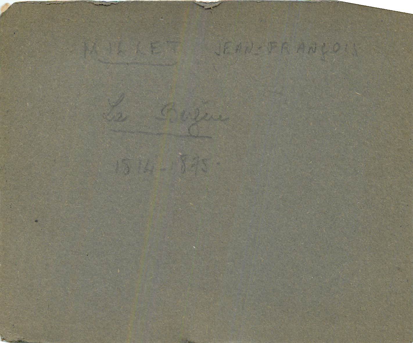 Image Millet LA bergere — Verso