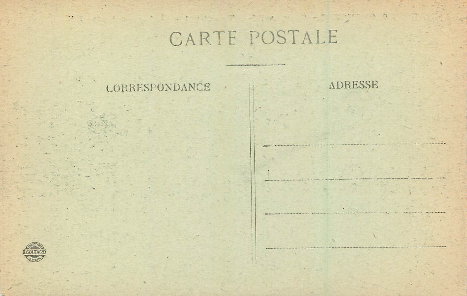 Grenoble — Panorama de la Tronche et la Chaîne des Alpes — E.R. — Verso