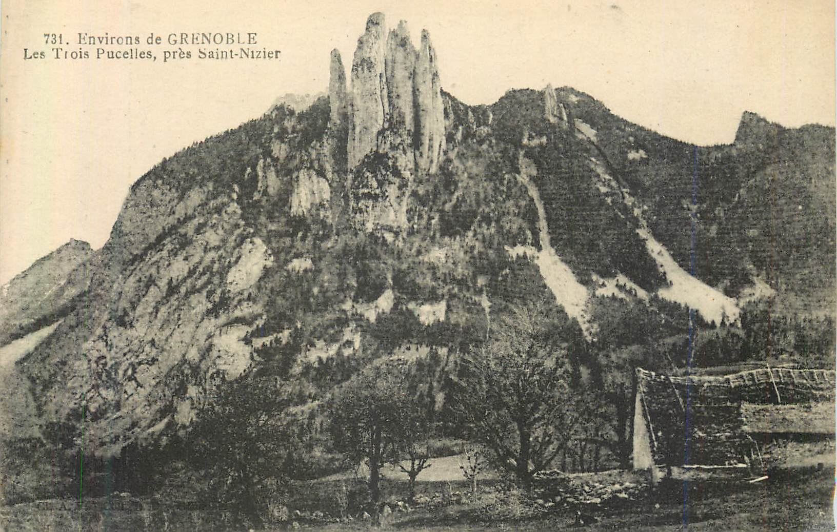 The Three Maidens, near Saint-Nizier — Surroundings of Grenoble — A. Goutagny, Lyon, no. 731