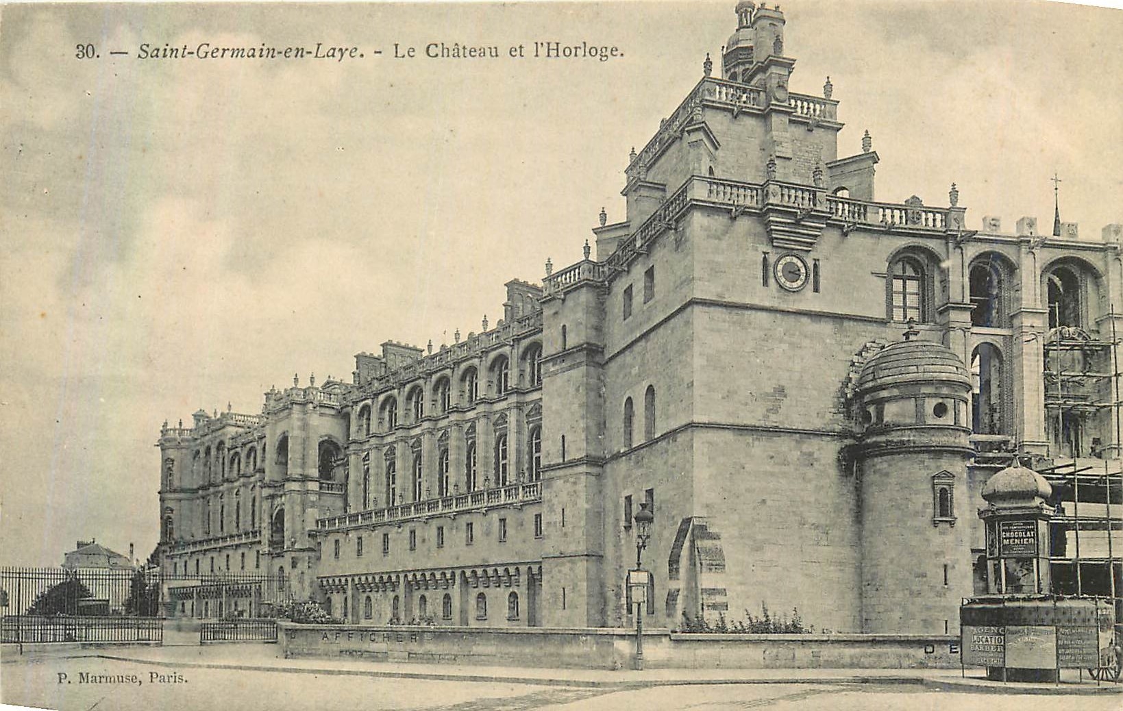 Saint-Germain-en-Laye — Le Château et l'Horloge — P. Marimuse, Paris, n°30
