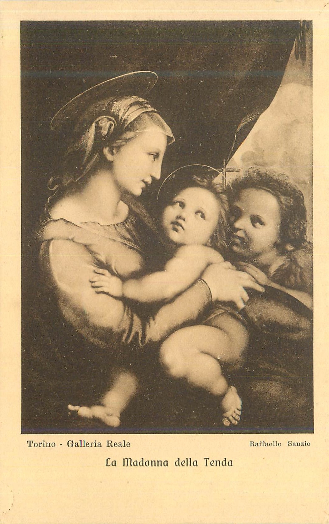 CPA Torino Galleria Reale La Madonna della Tenda 