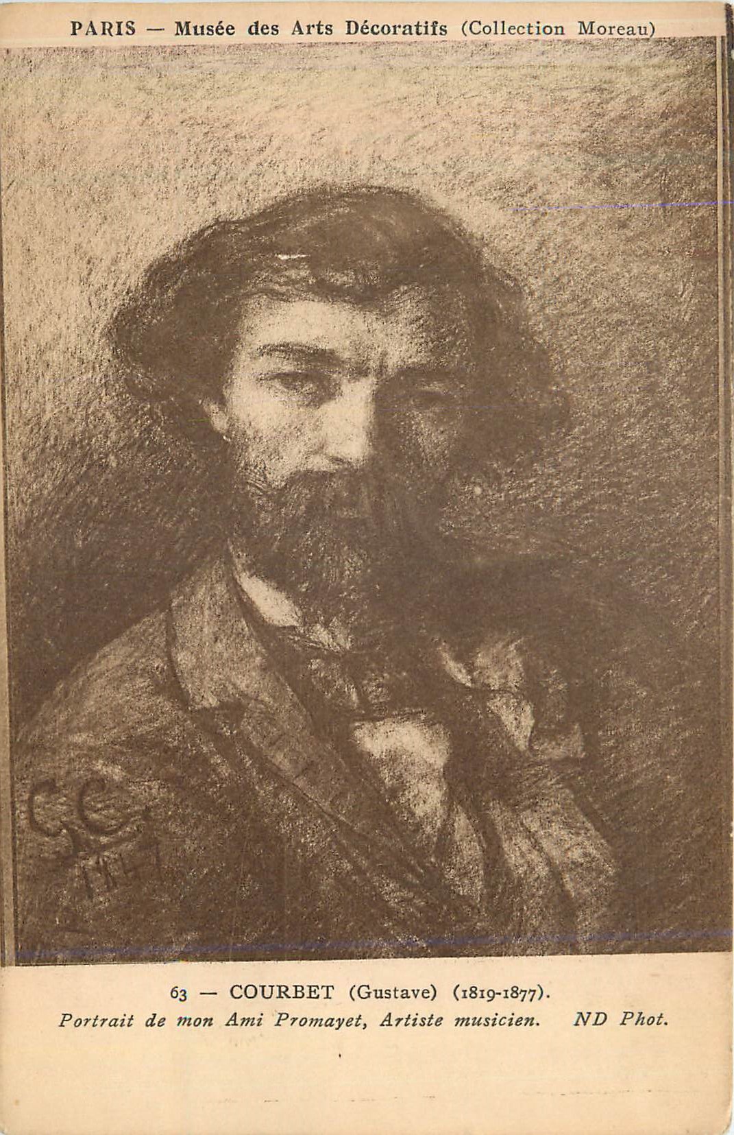 CPA Courbet Gustave Portrait de mon Ami Promayet Artiste musicien 