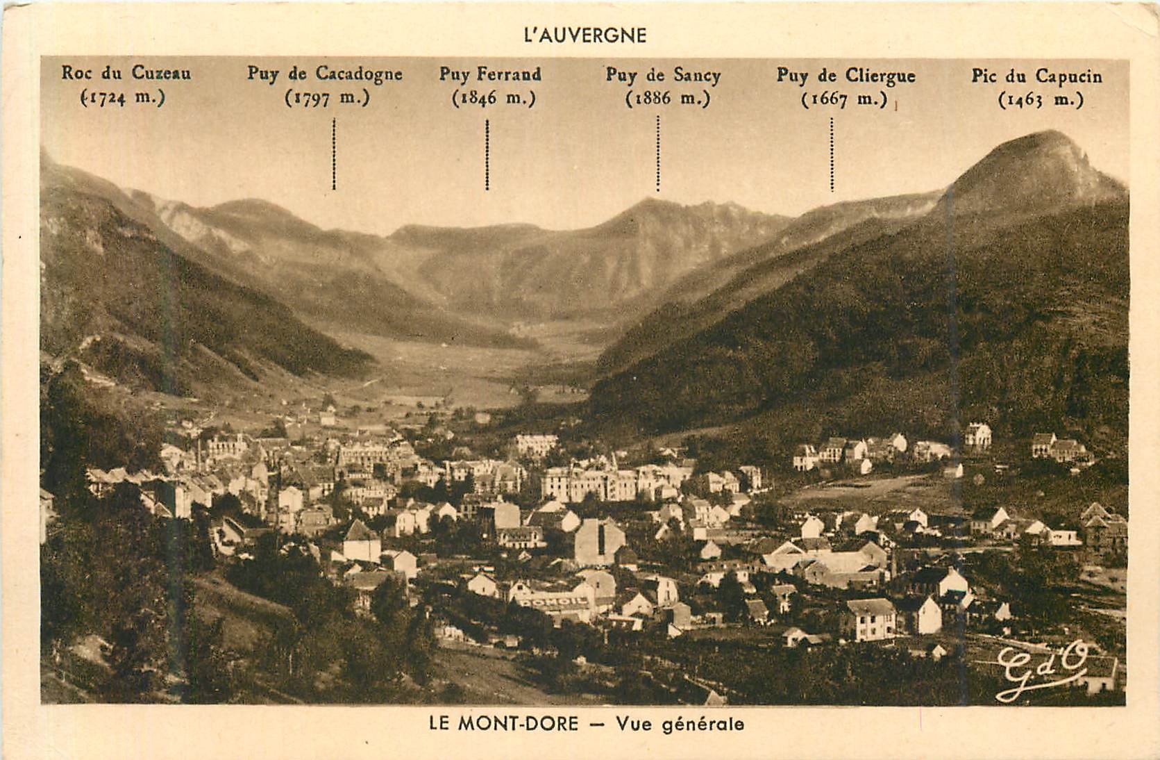 CPA Le Mont Dore Vue generale 