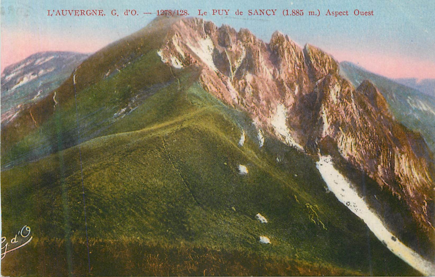 CPA L Auvergne Le Puy de Sancy Aspect Ouest 