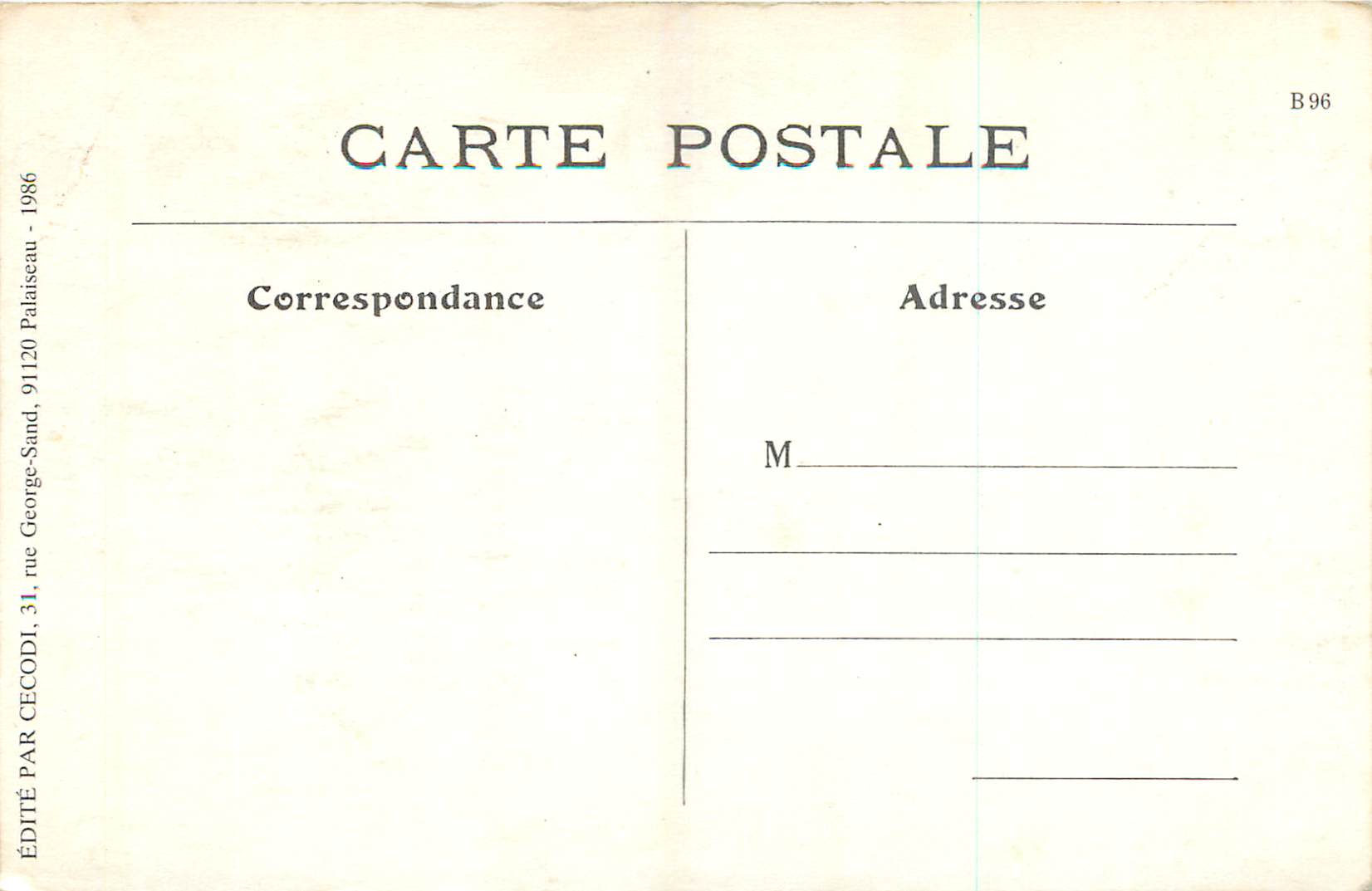 REPRO On vit longtemps a Bayonne La Centenaire Bayonnaise  — Verso