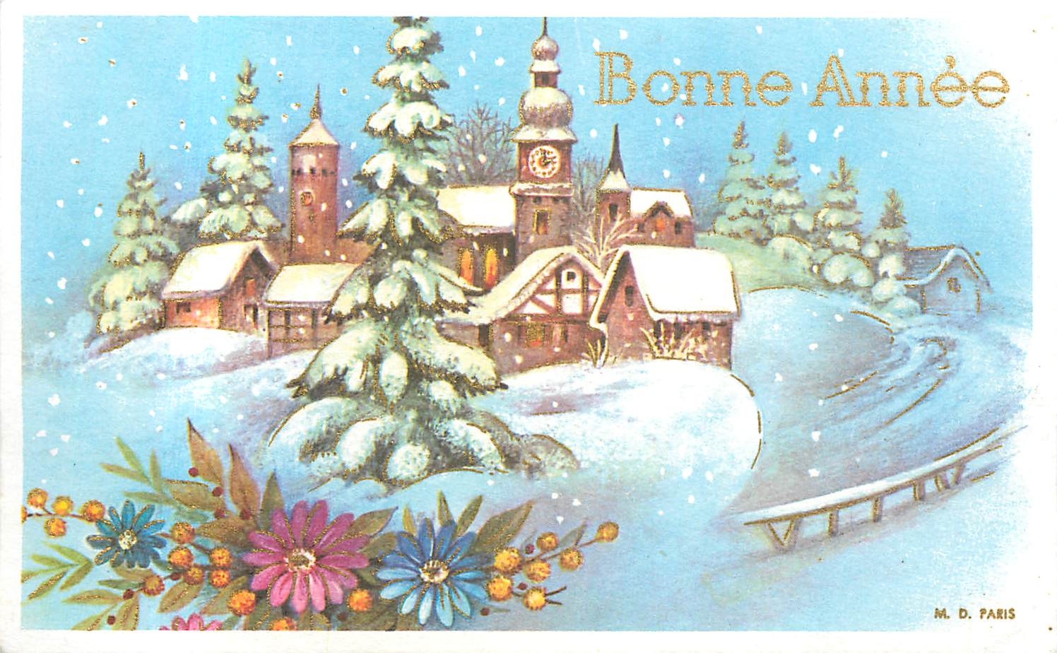 CPA Bonne Annee 