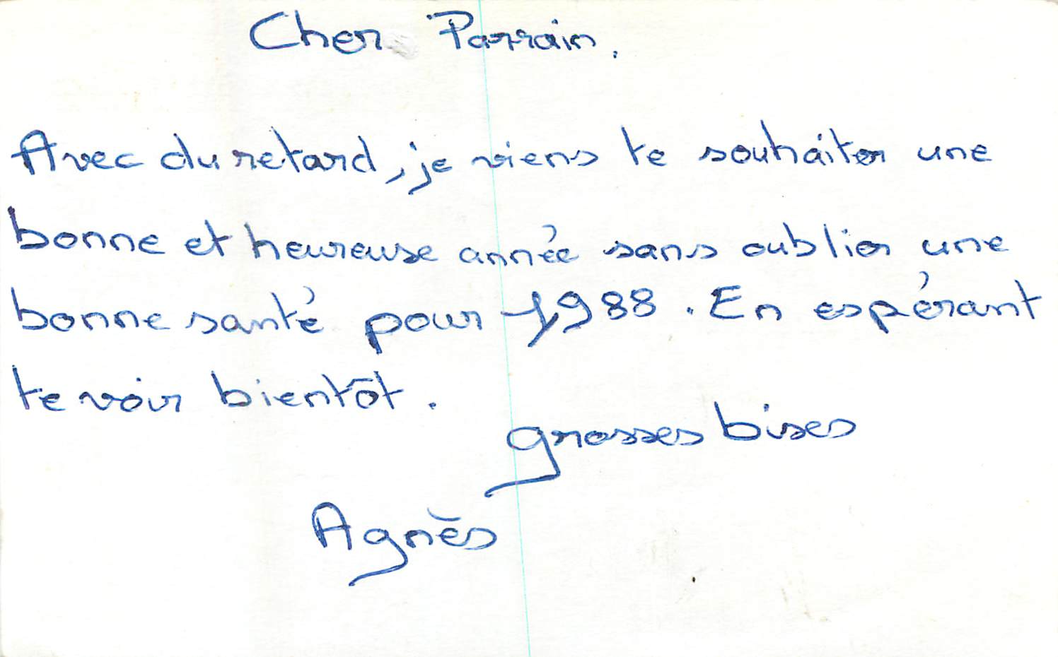 CPA Bonne Annee  — Rückseite