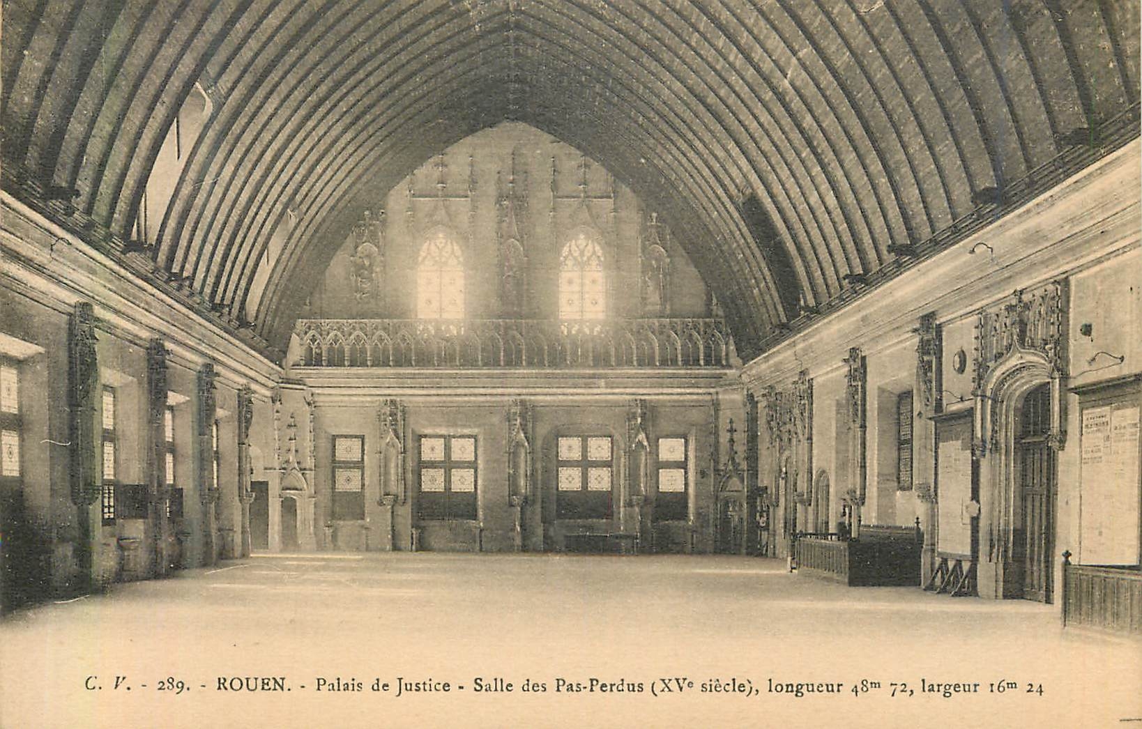 CPA Rouen Palais de Justice Salle des Pas Perdus 