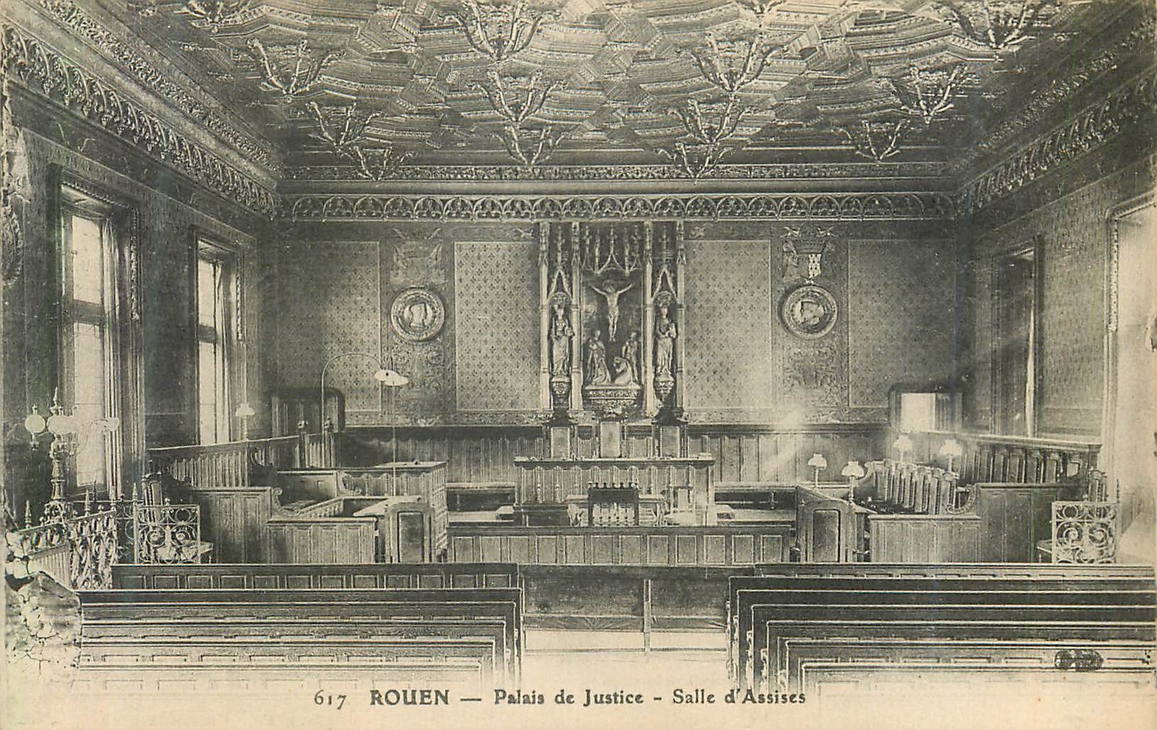 CPA Rouen Palais de Justice Salle d Assises 