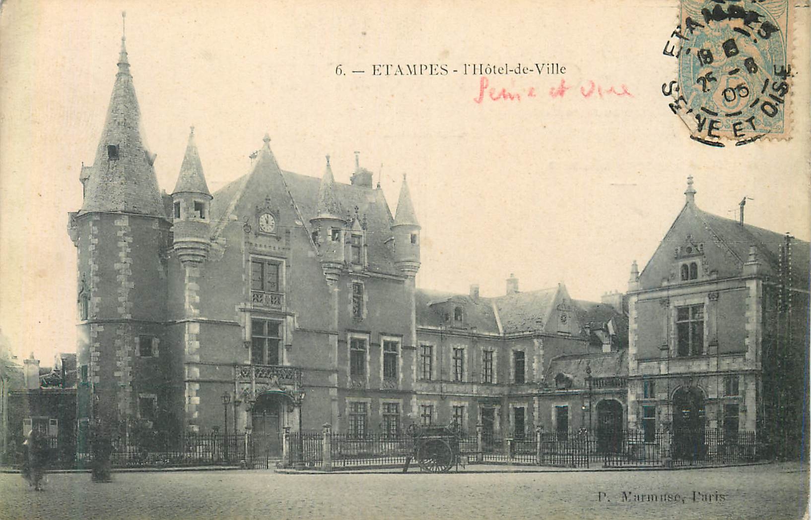 CPA Etampes L Hotel de Ville 