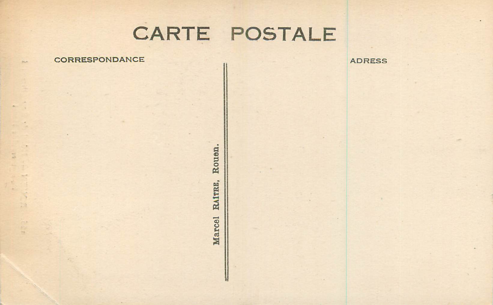 CPA Rouen Hotel de Bourgtheroulde  — Rückseite