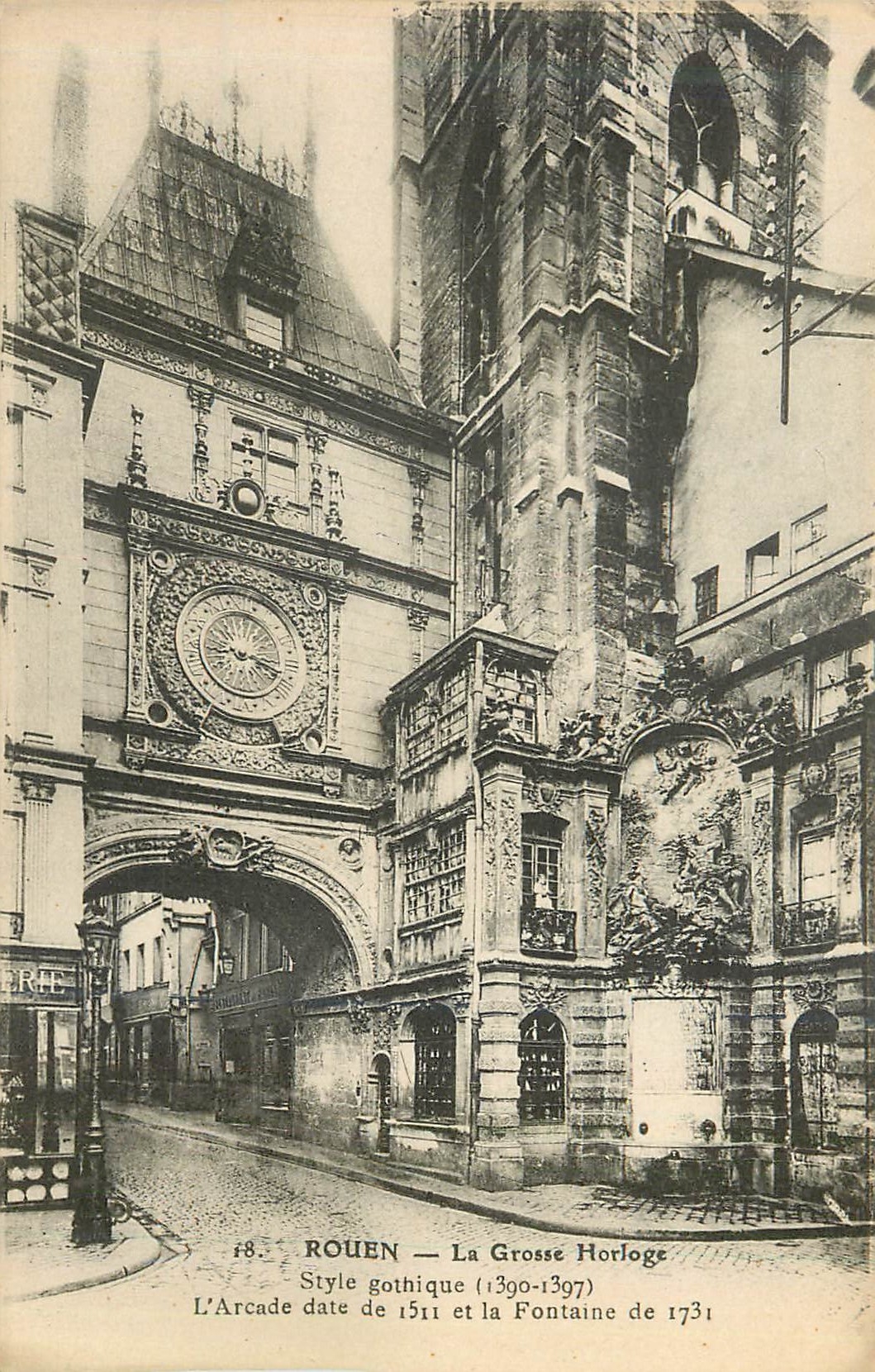 CPA Rouen La Grosse Horloge 