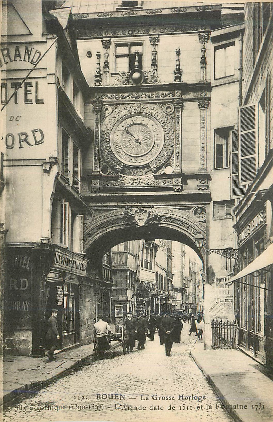 CPA Rouen La Grosse Horloge 
