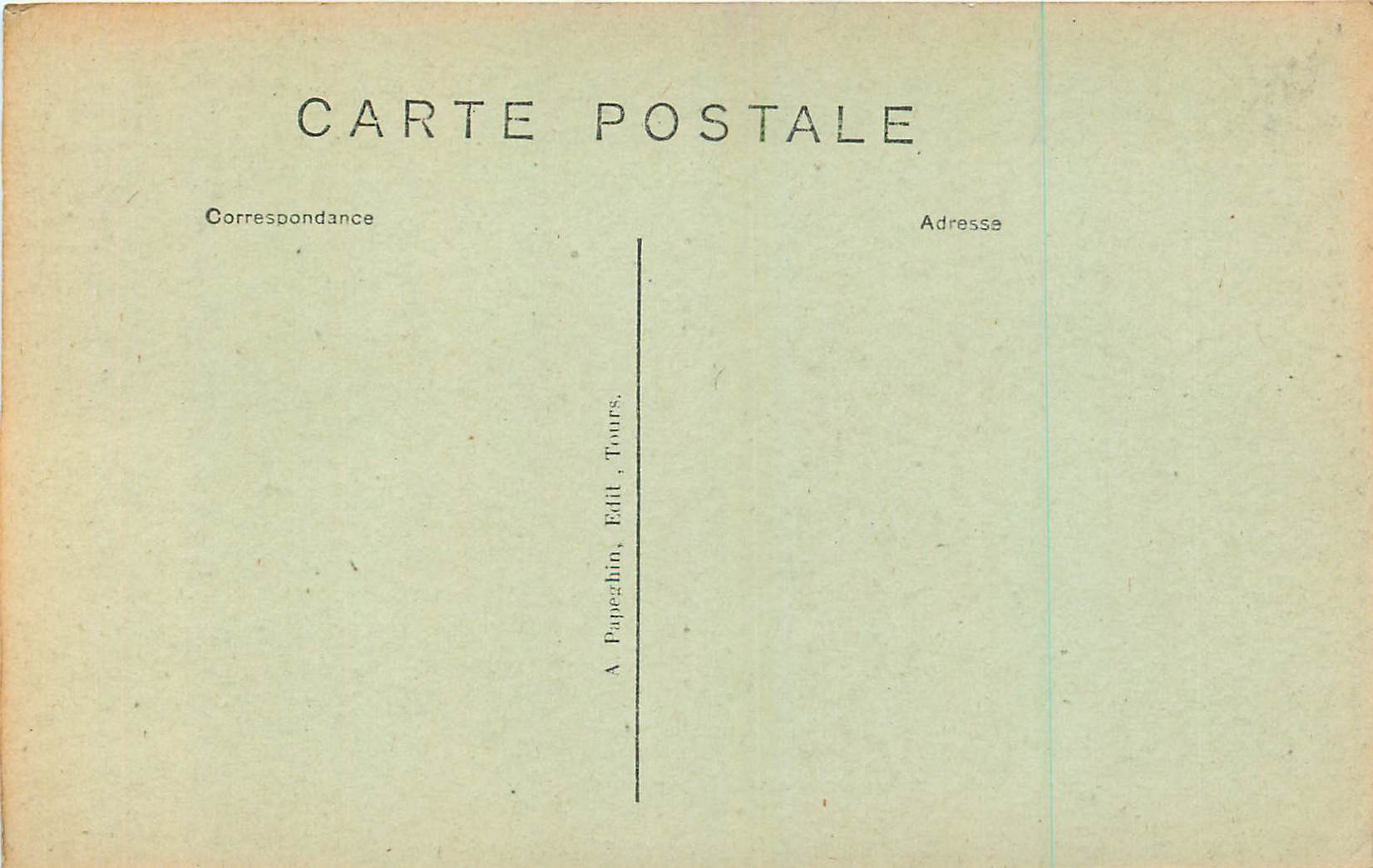 CPA Blois L et C Hotel d Alluie  — Verso