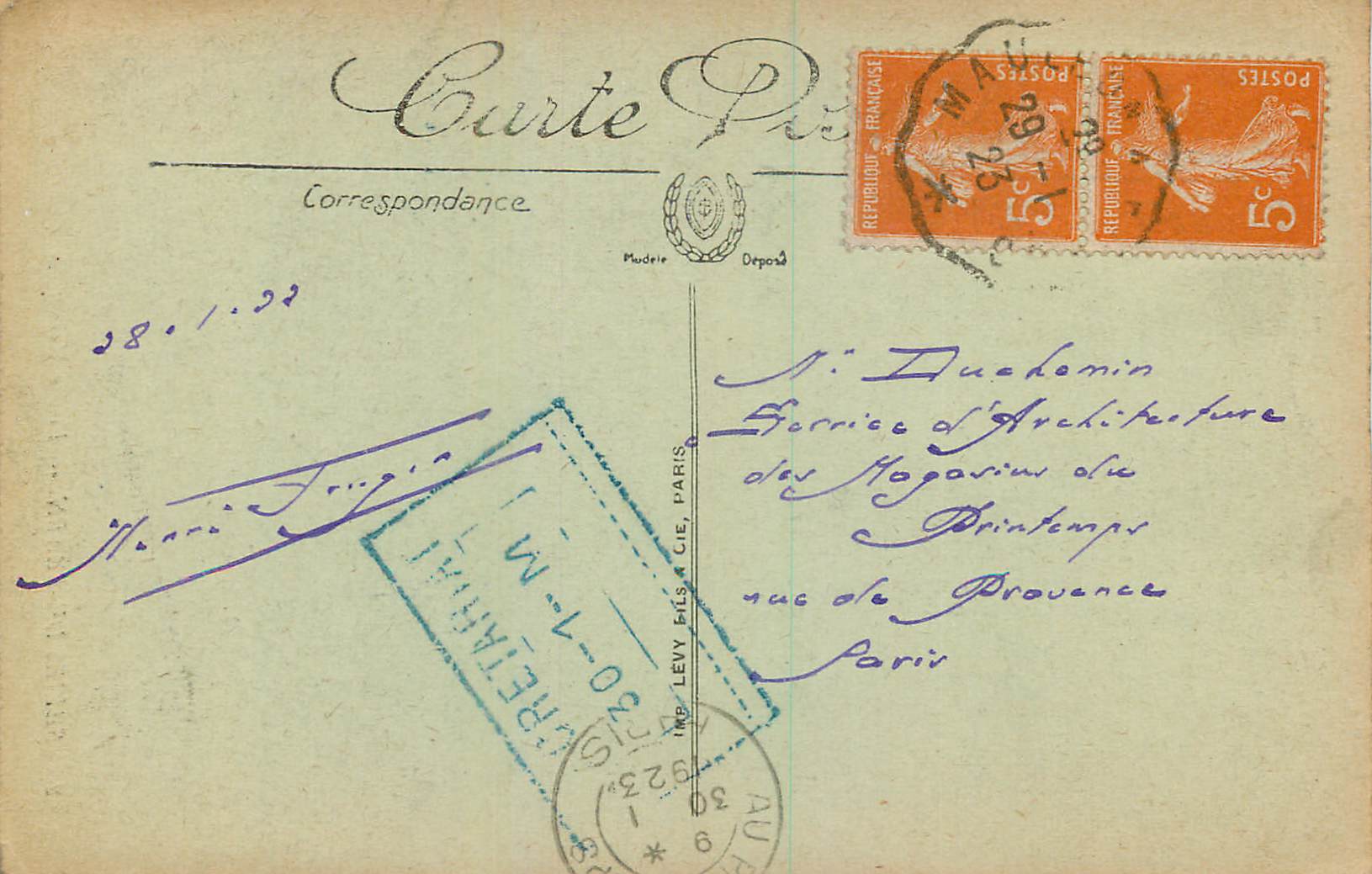 CPA Salies de Bearn Vieille Maison  — Rückseite