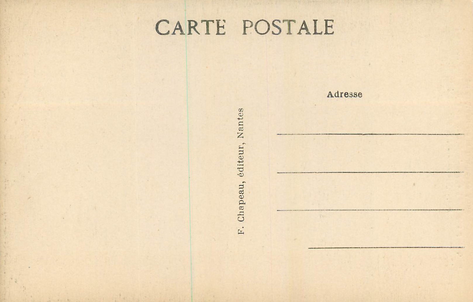 CPA Nantes Ecusson aux Armes de Bretagne  — Rückseite