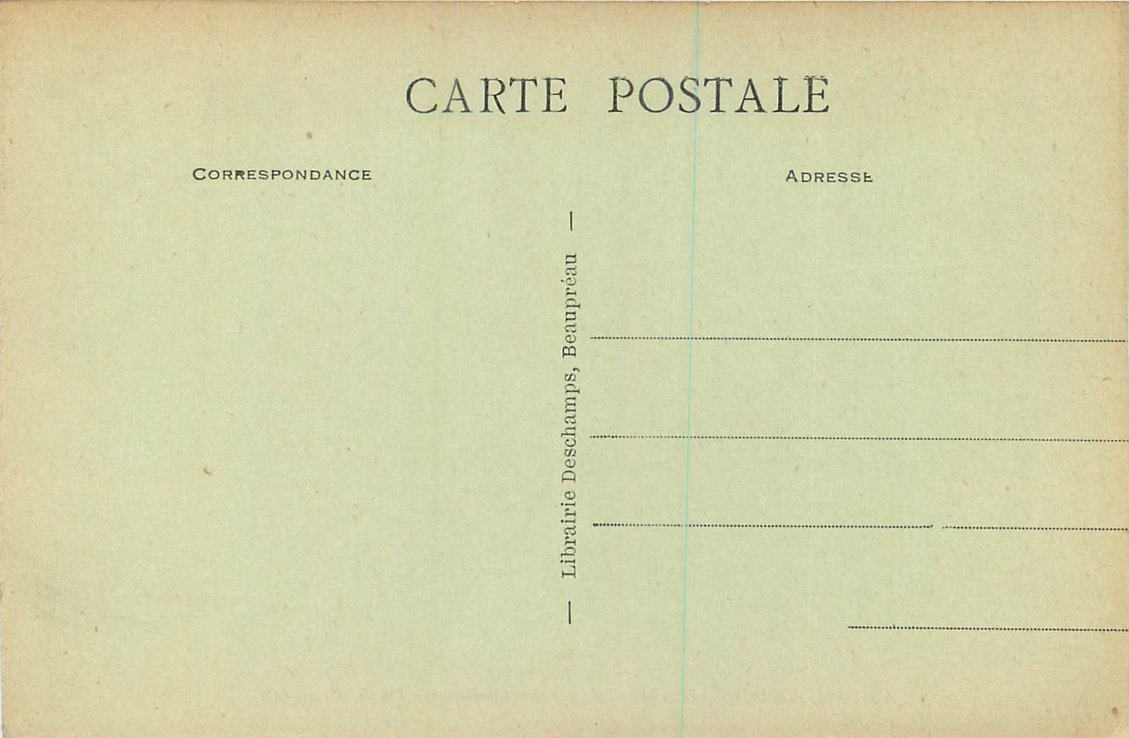 CPA Beaupreau M et L Le Chateau Porte d Entree  — Rückseite