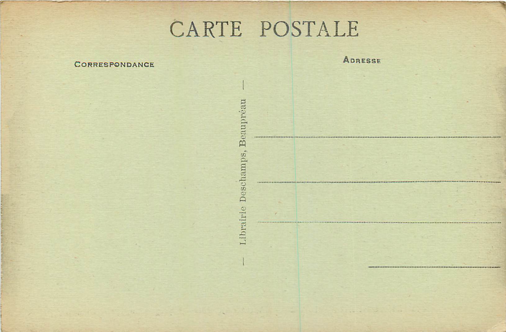 CPA Beaupreau M et L Chateau du Bois du Coin Facade Principale  — Rückseite