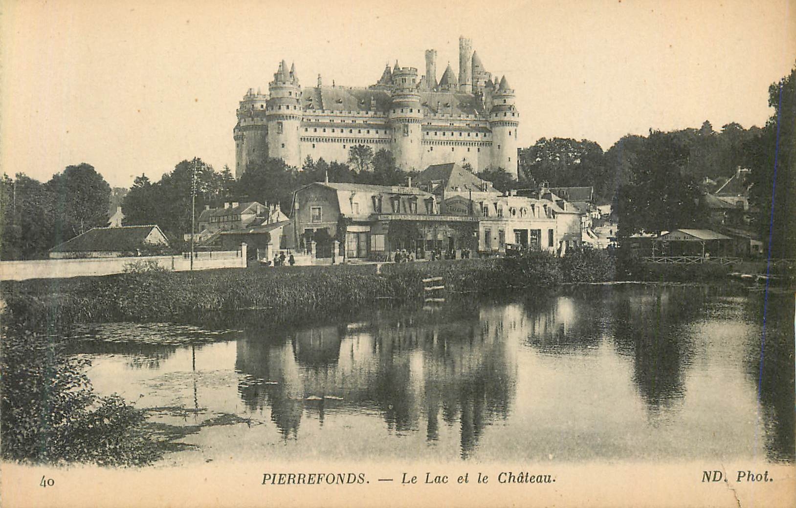 CPA Pierrefonds Le Lac et le Chateau 