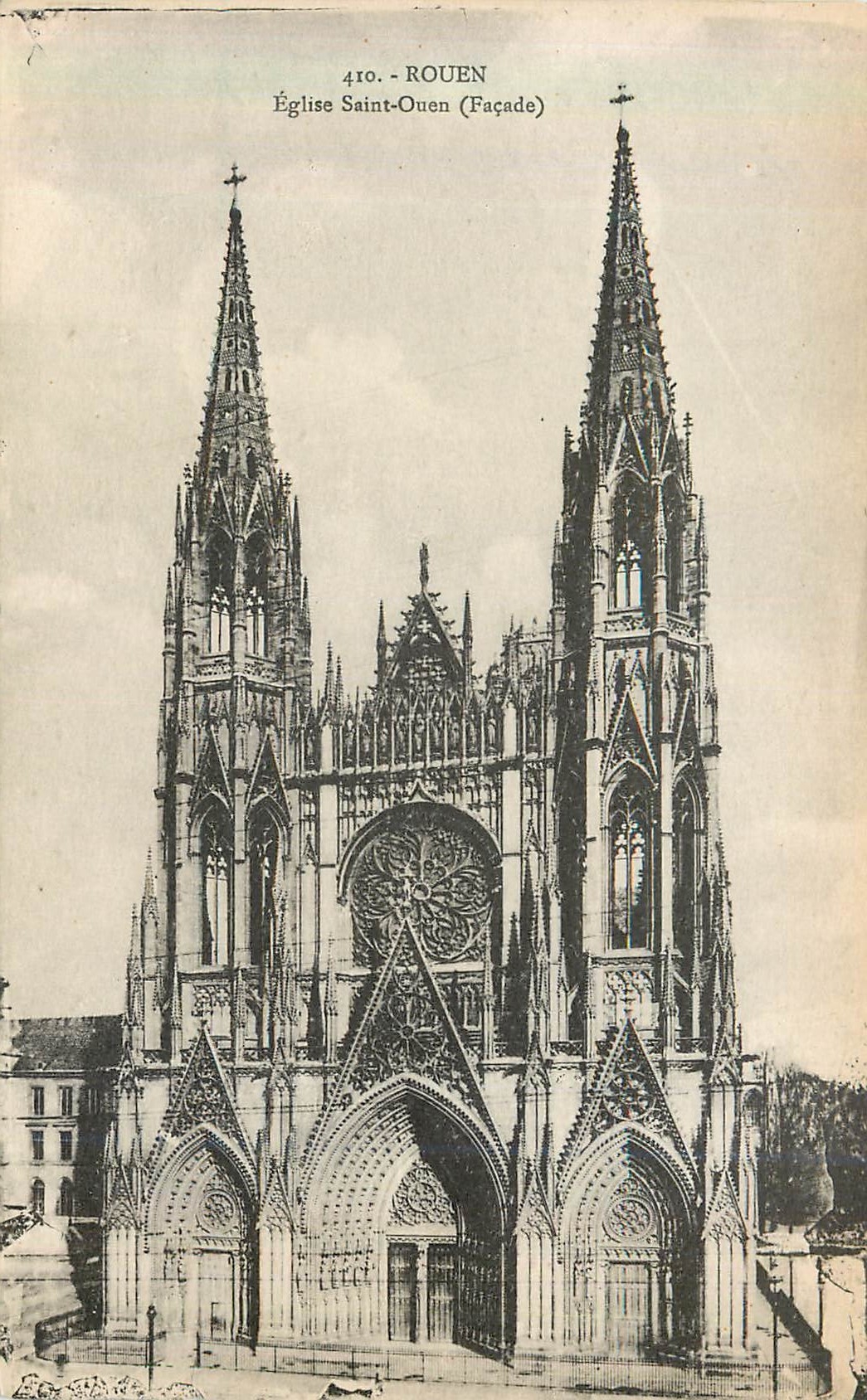 CPA Rouen Eglise Saint Ouen Facade 