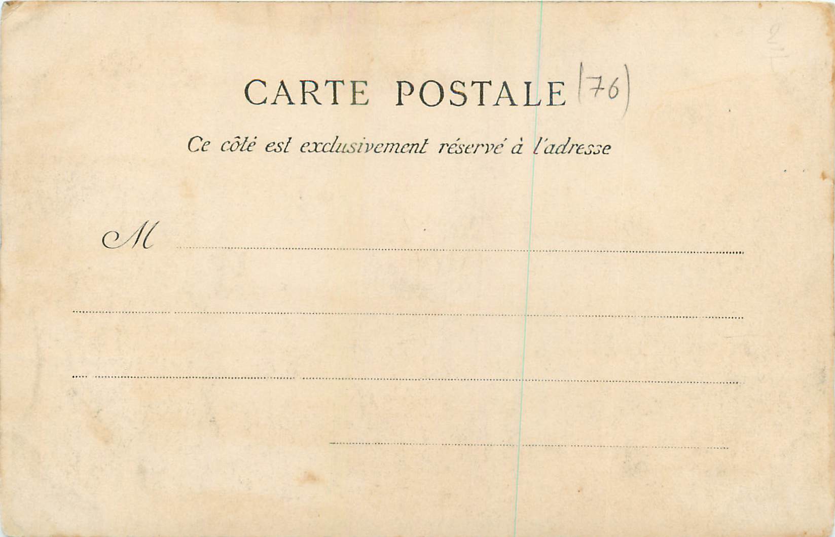 CPA Saint Valery en Caux Vue generale  — Rückseite